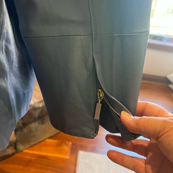 Dialogue Leather Icy Blue Size 1X Jacket - Picture 5 of 16